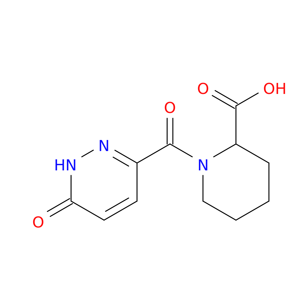 1-(6-oxo-1,6-dihydropyridazine-3-carbonyl)piperidine-2-carboxylic acid