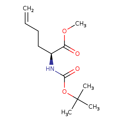 5-Hexenoic acid, 2-[[(1,1-dimethylethoxy)carbonyl]amino]-, methyl ester,(2S)-