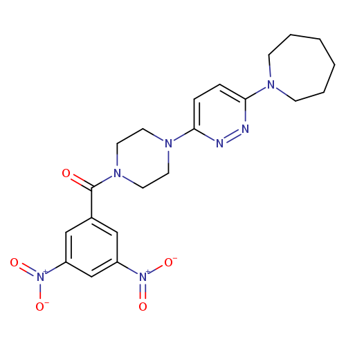 1-{6-[4-(3,5-dinitrobenzoyl)piperazin-1-yl]pyridazin-3-yl}azepane