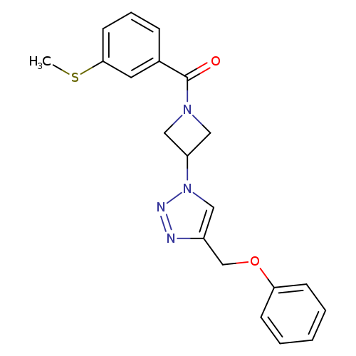 1-{1-[3-(methylsulfanyl)benzoyl]azetidin-3-yl}-4-(phenoxymethyl)-1H-1,2,3-triazole