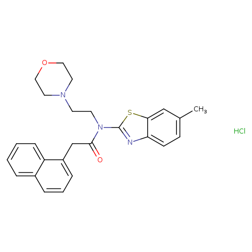 N-(6-methyl-1,3-benzothiazol-2-yl)-N-[2-(morpholin-4-yl)ethyl]-2-(naphthalen-1-yl)acetamide hydrochloride