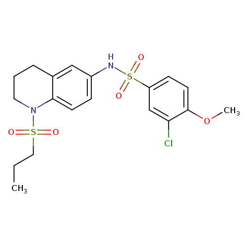 3-chloro-4-methoxy-N-[1-(propane-1-sulfonyl)-1,2,3,4-tetrahydroquinolin-6-yl]benzene-1-sulfonamide