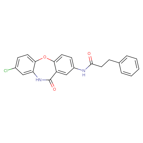 N-{6-chloro-10-oxo-2-oxa-9-azatricyclo[9.4.0.0^{3,8}]pentadeca-1(11),3(8),4,6,12,14-hexaen-13-yl}-3-phenylpropanamide