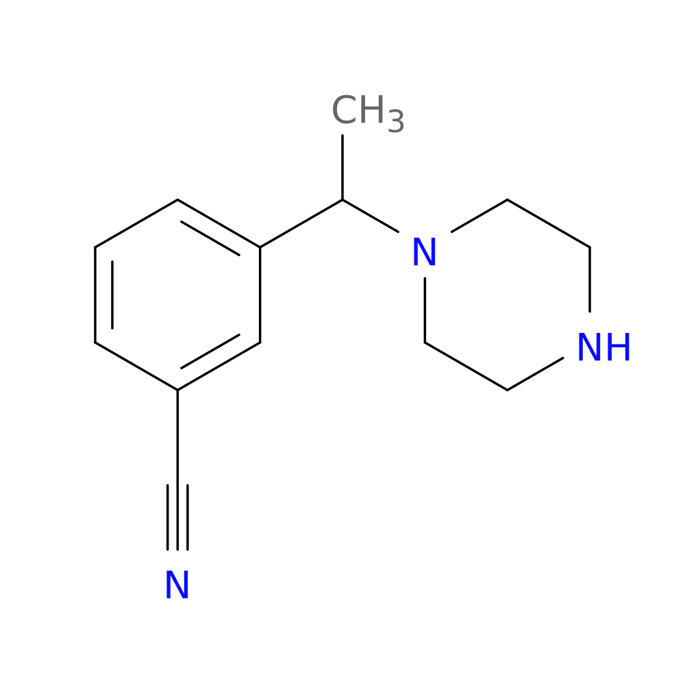 3-[1-(Piperazin-1-yl)ethyl]benzonitrile
