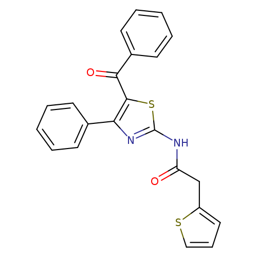 N-(5-benzoyl-4-phenyl-1,3-thiazol-2-yl)-2-(thiophen-2-yl)acetamide