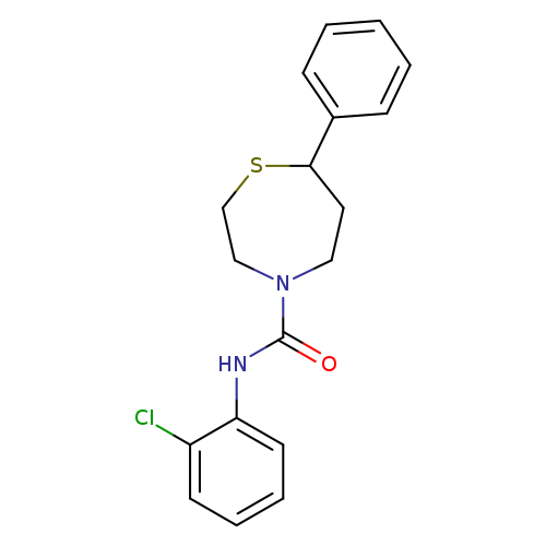 N-(2-chlorophenyl)-7-phenyl-1,4-thiazepane-4-carboxamide