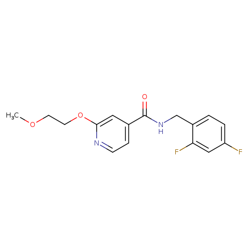 N-[(2,4-difluorophenyl)methyl]-2-(2-methoxyethoxy)pyridine-4-carboxamide
