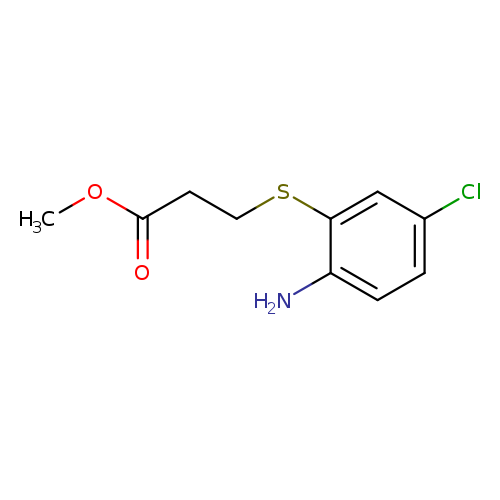 methyl 3-[(2-amino-5-chlorophenyl)sulfanyl]propanoate