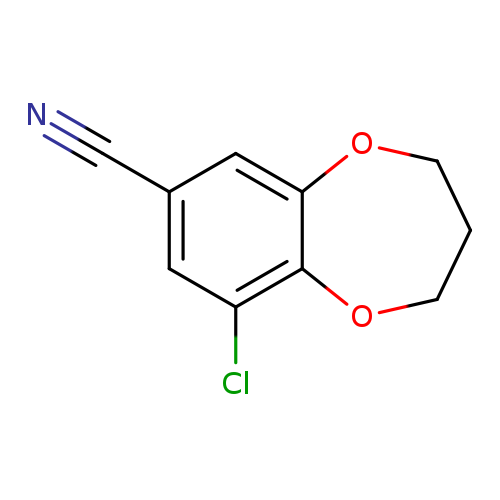 9-chloro-3,4-dihydro-2H-1,5-benzodioxepine-7-carbonitrile