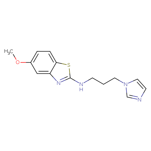 N-[3-(1H-imidazol-1-yl)propyl]-5-methoxy-1,3-benzothiazol-2-amine