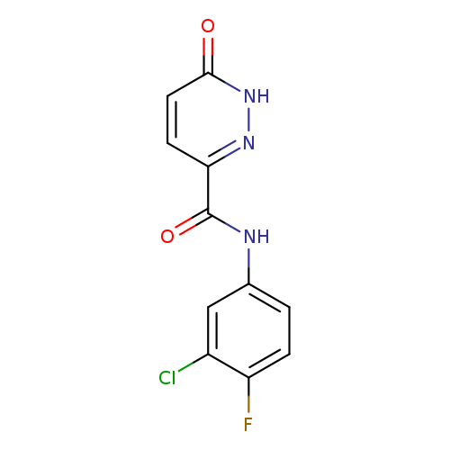 N-(3-chloro-4-fluorophenyl)-6-oxo-1,6-dihydropyridazine-3-carboxamide