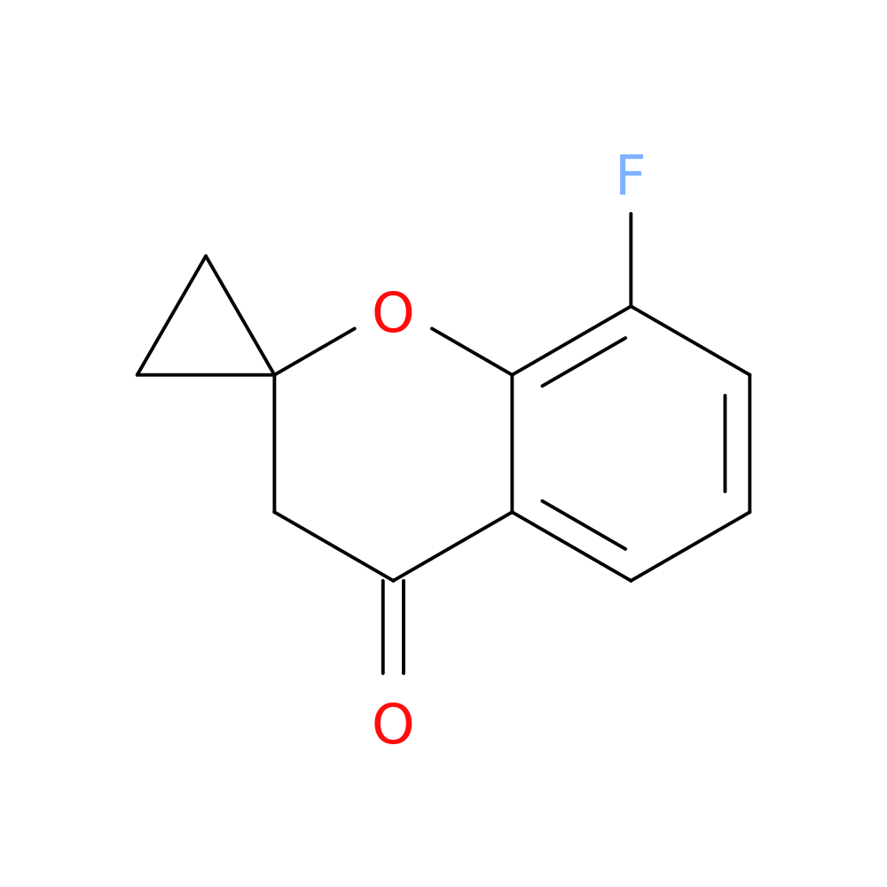 8-fluoro-3,4-dihydrospiro[1-benzopyran-2,1'-cyclopropan]-4-one