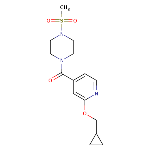 1-[2-(cyclopropylmethoxy)pyridine-4-carbonyl]-4-methanesulfonylpiperazine