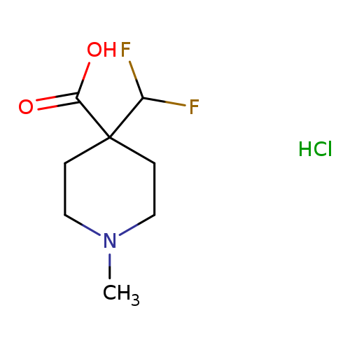 4-(difluoromethyl)-1-methylpiperidine-4-carboxylic acid hydrochloride