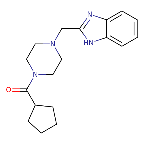 2-[(4-cyclopentanecarbonylpiperazin-1-yl)methyl]-1H-1,3-benzodiazole