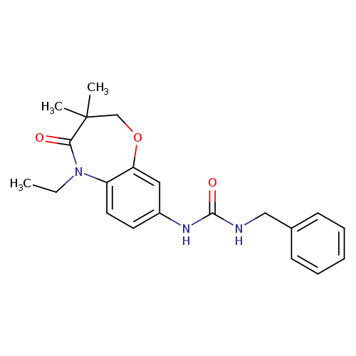 1-benzyl-3-(5-ethyl-3,3-dimethyl-4-oxo-2,3,4,5-tetrahydro-1,5-benzoxazepin-8-yl)urea