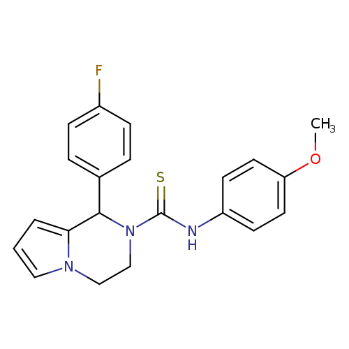 1-(4-fluorophenyl)-N-(4-methoxyphenyl)-1H,2H,3H,4H-pyrrolo[1,2-a]pyrazine-2-carbothioamide