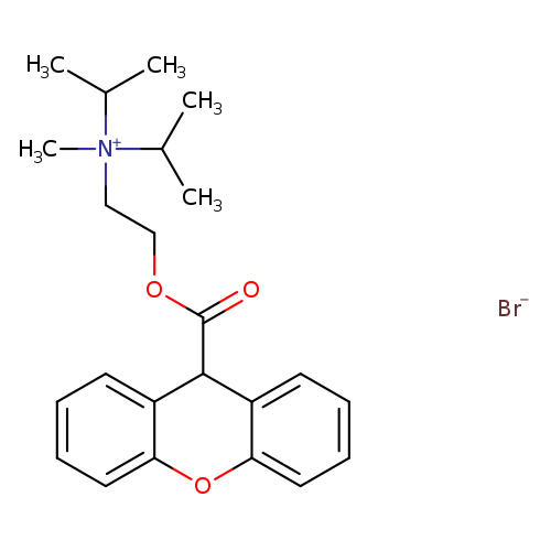 2-Propanaminium,N-methyl-N-(1-methylethyl)-N-[2-[(9H-xanthen-9-ylcarbonyl)oxy]ethyl]-,bromide
