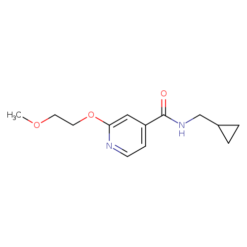 N-(cyclopropylmethyl)-2-(2-methoxyethoxy)pyridine-4-carboxamide