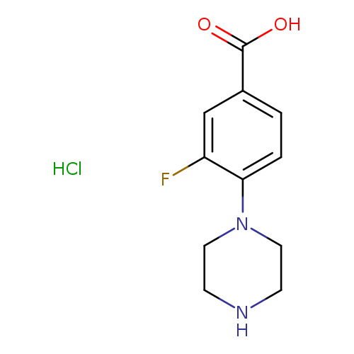 3-Fluoro-4-piperazinobenzoic acid HCl