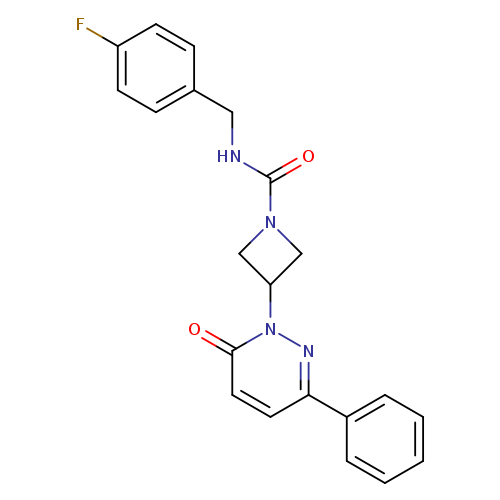 N-[(4-fluorophenyl)methyl]-3-(6-oxo-3-phenyl-1,6-dihydropyridazin-1-yl)azetidine-1-carboxamide