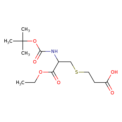 3-[(2-{[(tert-butoxy)carbonyl]amino}-3-ethoxy-3-oxopropyl)sulfanyl]propanoic acid