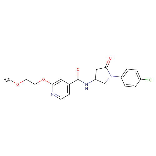 N-[1-(4-chlorophenyl)-5-oxopyrrolidin-3-yl]-2-(2-methoxyethoxy)pyridine-4-carboxamide