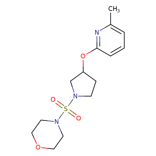 4-({3-[(6-methylpyridin-2-yl)oxy]pyrrolidin-1-yl}sulfonyl)morpholine