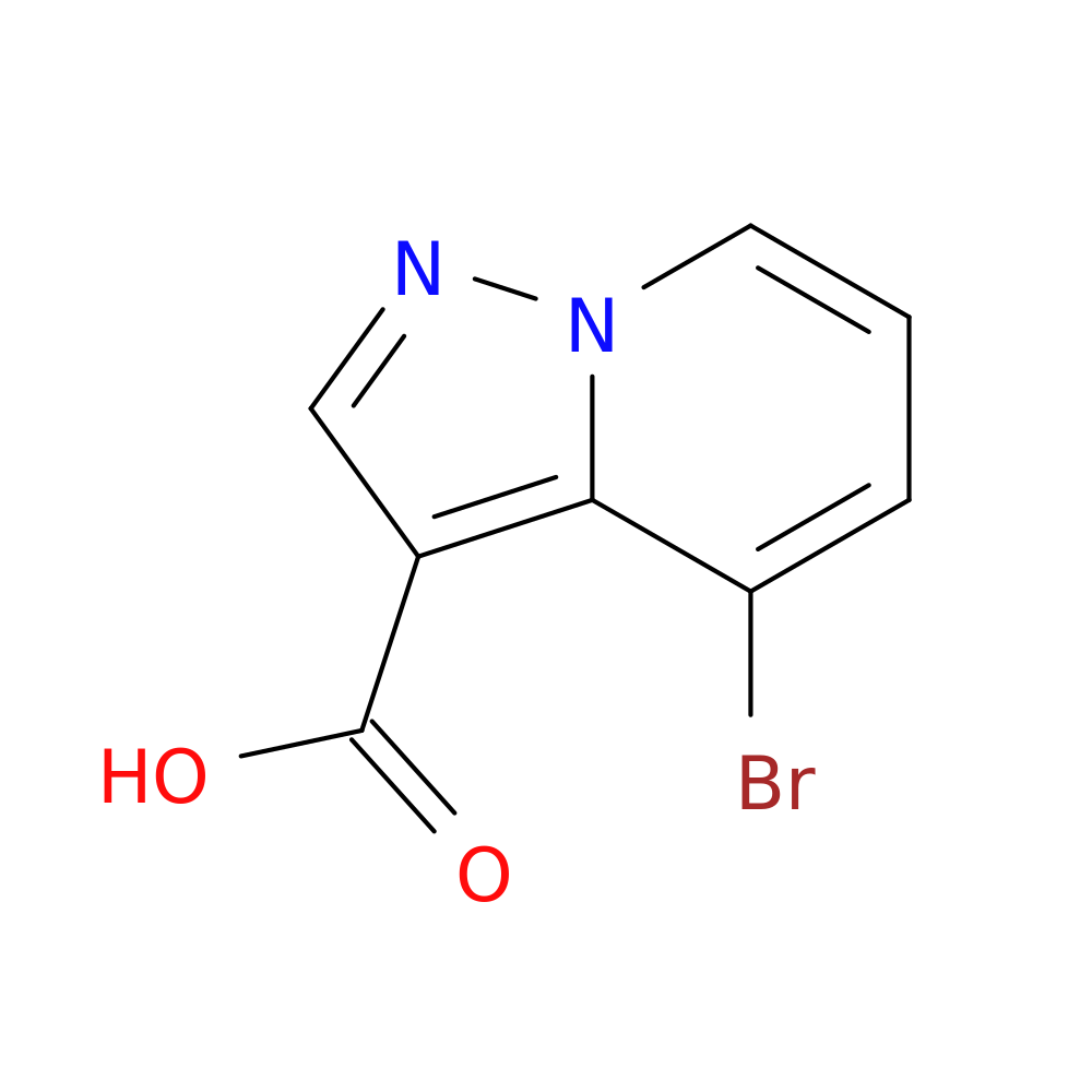 4-bromopyrazolo[1，5-a]pyridine-3-carboxylic acid