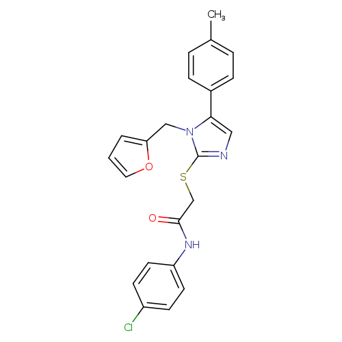 N-(4-chlorophenyl)-2-({1-[(furan-2-yl)methyl]-5-(4-methylphenyl)-1H-imidazol-2-yl}sulfanyl)acetamide