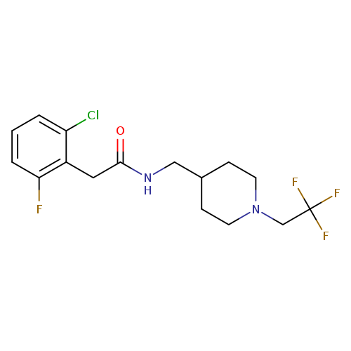 2-(2-chloro-6-fluorophenyl)-N-{[1-(2,2,2-trifluoroethyl)piperidin-4-yl]methyl}acetamide