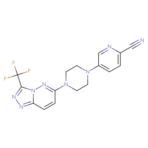 5-{4-[3-(trifluoromethyl)-[1,2,4]triazolo[4,3-b]pyridazin-6-yl]piperazin-1-yl}pyridine-2-carbonitrile