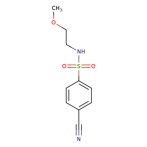 4-cyano-N-(2-methoxyethyl)benzene-1-sulfonamide
