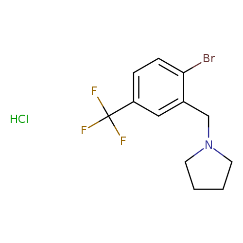1-[[2-Bromo-5-(trifluoromethyl)phenyl]methyl]-pyrrolidine hydrochloride