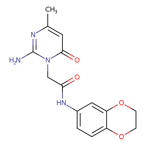 2-(2-amino-4-methyl-6-oxo-1,6-dihydropyrimidin-1-yl)-N-(2,3-dihydro-1,4-benzodioxin-6-yl)acetamide