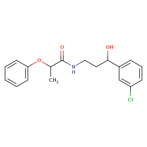 N-[3-(3-chlorophenyl)-3-hydroxypropyl]-2-phenoxypropanamide