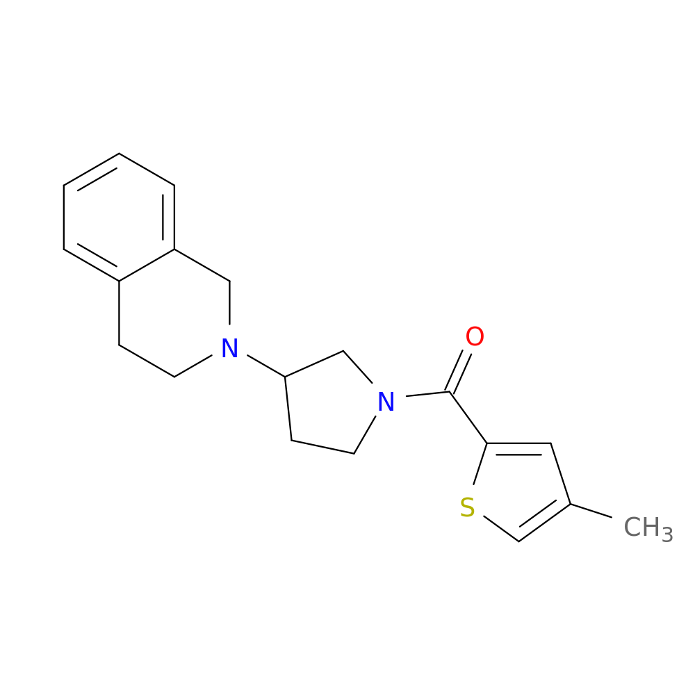 2-[1-(4-methylthiophene-2-carbonyl)pyrrolidin-3-yl]-1,2,3,4-tetrahydroisoquinoline