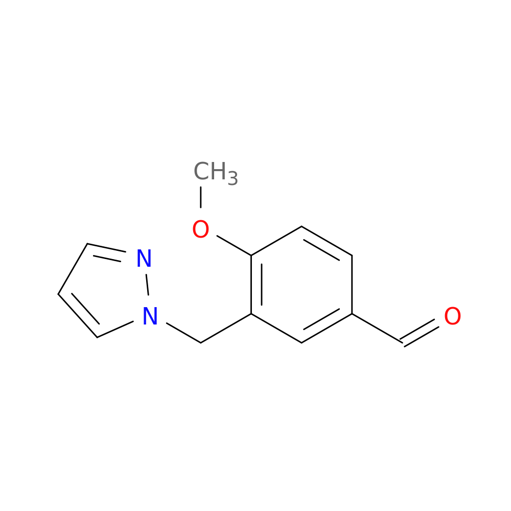 4-methoxy-3-(1H-pyrazol-1-ylmethyl)benzaldehyde