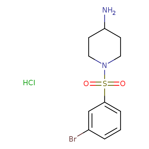 1-((3-Bromophenyl)sulfonyl)piperidin-4-amine hydrochloride