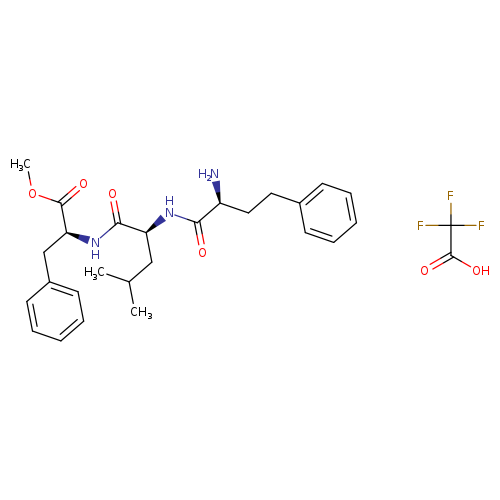 (Alphas)-alpha-aminobenzenebutanoyl-l-leucyl-l-phenylalanine methyl ester mono(trifluoroacetate)