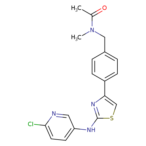 N-[(4-{2-[(6-chloropyridin-3-yl)amino]-1,3-thiazol-4-yl}phenyl)methyl]-N-methylacetamide