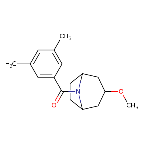 8-(3,5-dimethylbenzoyl)-3-methoxy-8-azabicyclo[3.2.1]octane