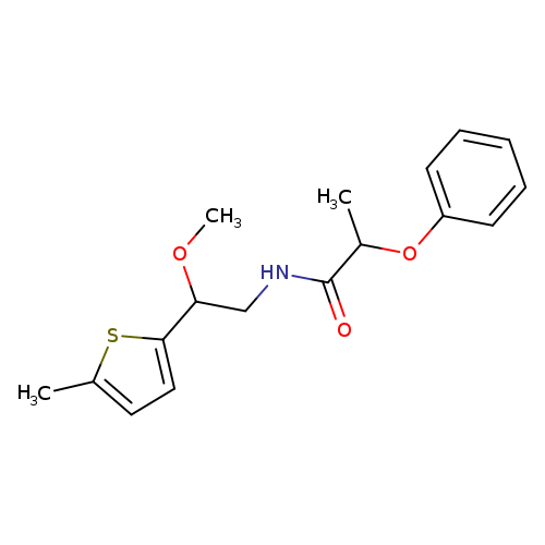 N-[2-methoxy-2-(5-methylthiophen-2-yl)ethyl]-2-phenoxypropanamide