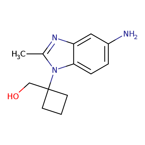 [1-(5-amino-2-methyl-1H-1,3-benzodiazol-1-yl)cyclobutyl]methanol