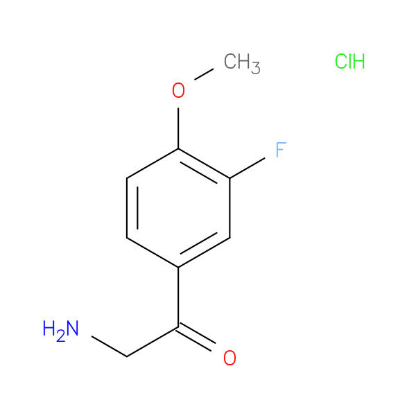 2-amino-1-(3-fluoro-4-methoxyphenyl)ethan-1-one hydrochloride