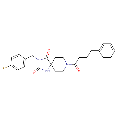 3-[(4-fluorophenyl)methyl]-8-(4-phenylbutanoyl)-1,3,8-triazaspiro[4.5]decane-2,4-dione