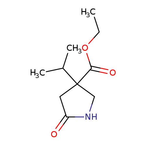 ethyl 5-oxo-3-(propan-2-yl)pyrrolidine-3-carboxylate