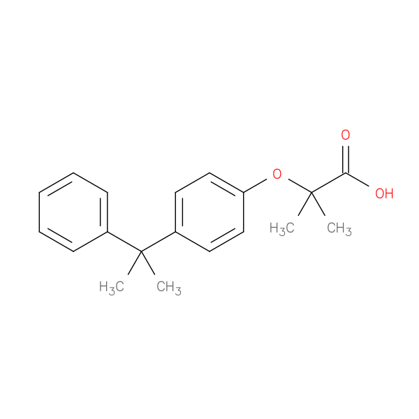2-methyl-2-[4-(1-methyl-1-phenylethyl)phenoxy]propanoic acid
