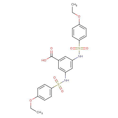 3,5-bis(4-ethoxybenzenesulfonamido)benzoic acid
