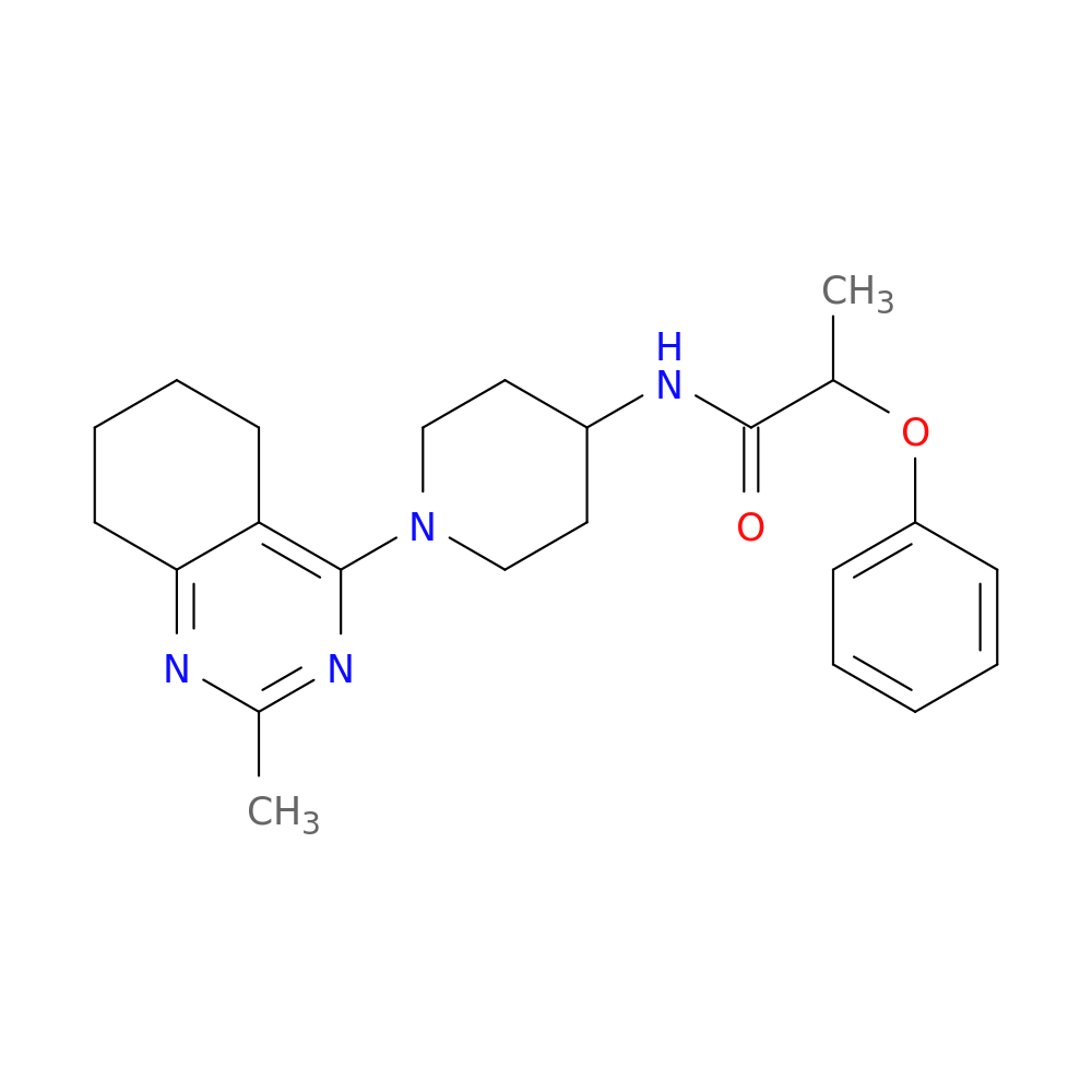 N-[1-(2-methyl-5,6,7,8-tetrahydroquinazolin-4-yl)piperidin-4-yl]-2-phenoxypropanamide